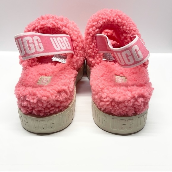 UGG Oh Fluffita Fur Slides Pink Rose - Picture 3 of 8